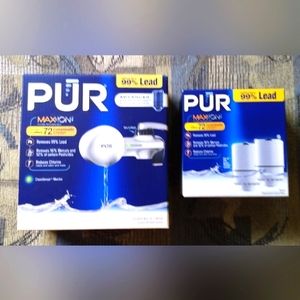 New In Box PUR Max Ion Faucet Filtration System With  2 Pack Extra Filters